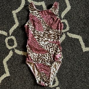 CM GK Animal Print Gymnastics Leotard